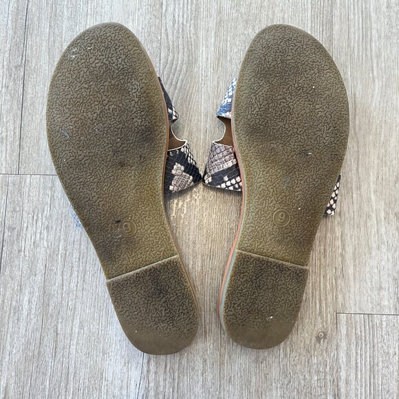 Womens Universal Thread Snakeskin Print Sandals - 9 - Picture 5 of 6